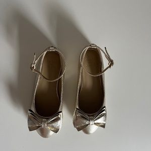 METALLIC BOW BALLET FLAT